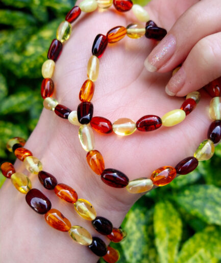 Amber bead bracelets