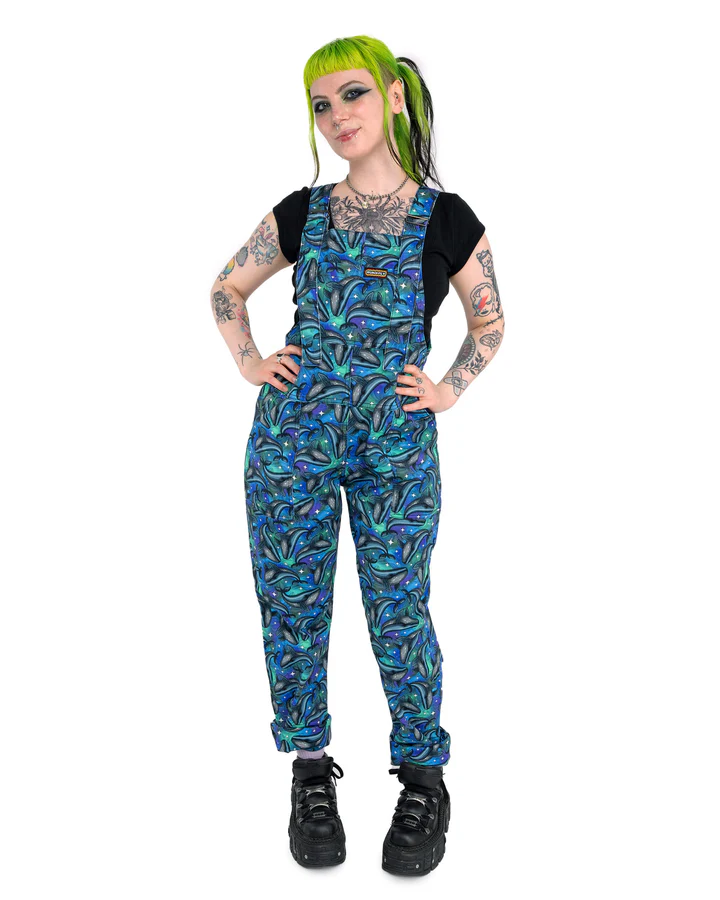 Infinity Whales Run & Fly Stretch Twill Dungarees
